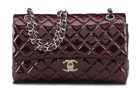 burgundy classic chanel bag|burgundy chanel leather handbag.